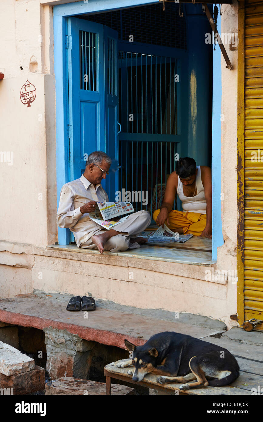 India Rajasthan, Jodhpur la città blu Foto Stock