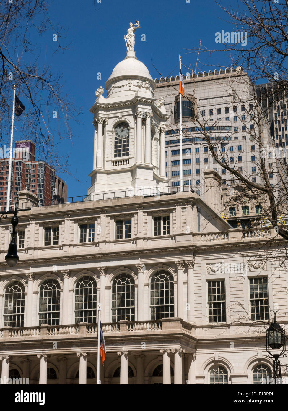 New York City Hall di New York Foto Stock