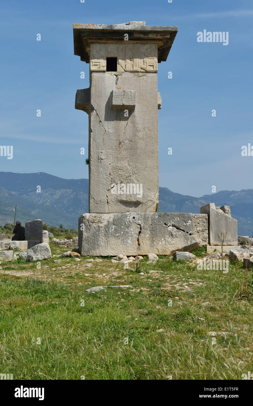 Copia dell'Arpia sarcofago, Xanthos, Turchia 140422 60903 Foto Stock