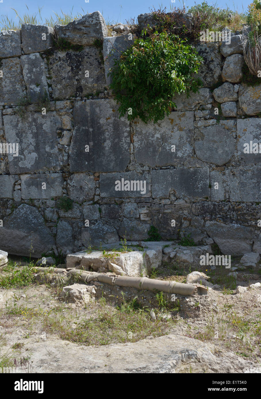 Lycian tubo drenante,Xanthos, Turchia 140422 60911 Foto Stock