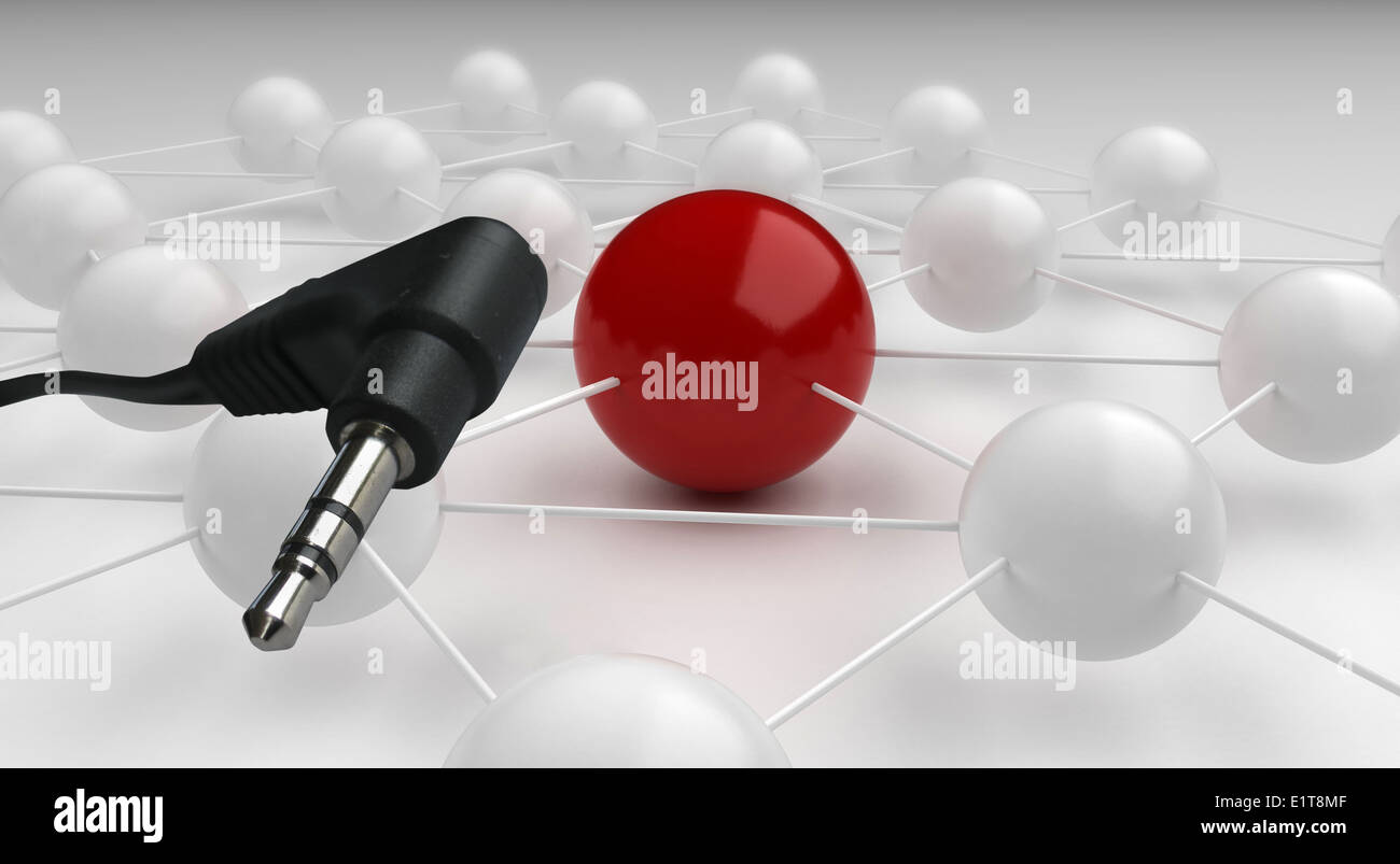 Comunicazioni globali sul livello di nano Foto Stock