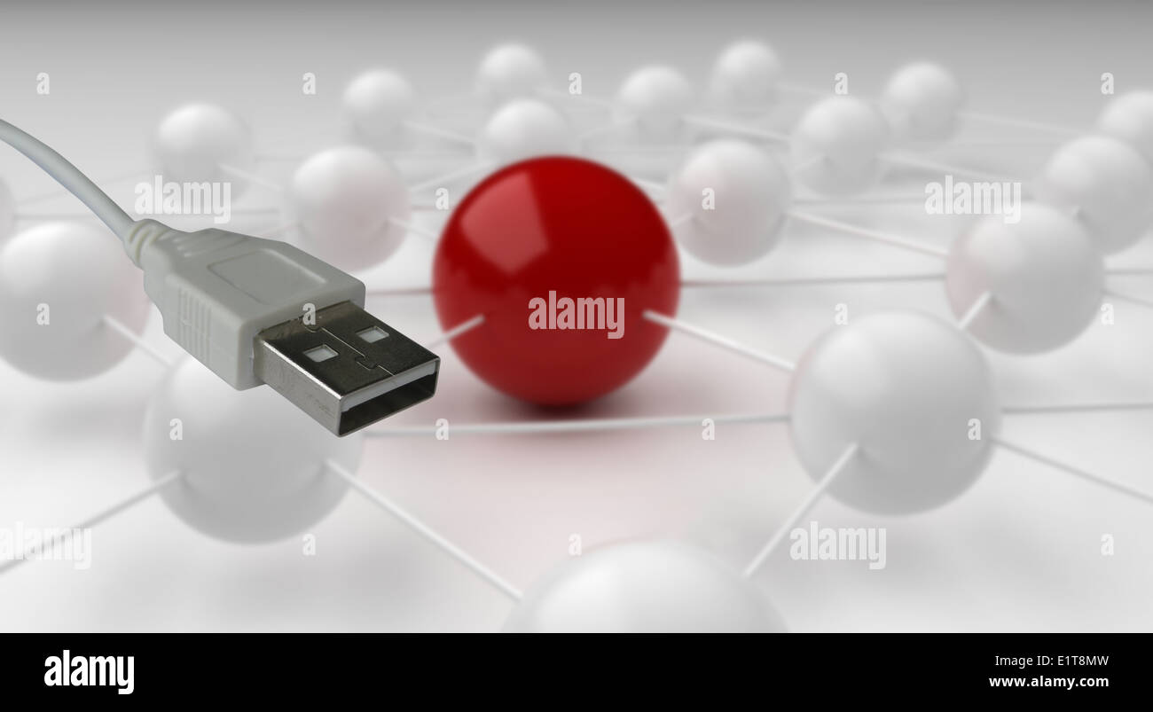 Comunicazioni globali sul livello di nano Foto Stock