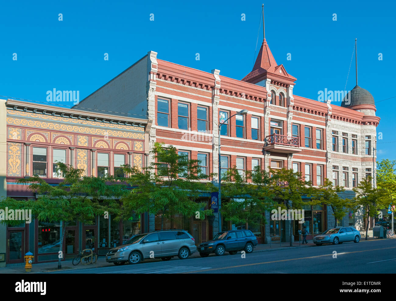 Montana, Missoula, Centro Storico, Higgins Blocco, costruita nel tardo 19C Foto Stock
