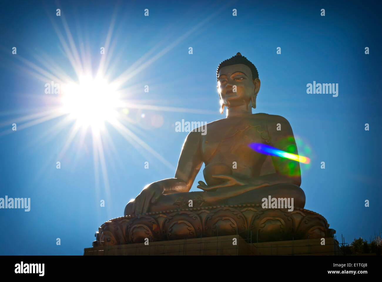 La 169 ft Dordenma Buddha il Buddha più alto in Bhutan. Situato a Thimpu, Bhutan Foto Stock