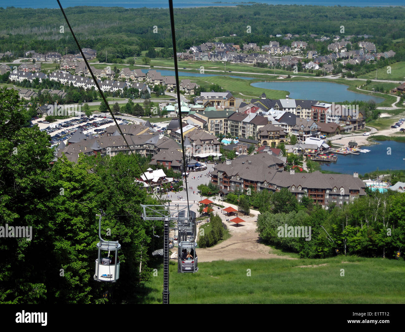 Blue Mountain Ski Resort in Collingwood, Ontario, Canada Foto Stock