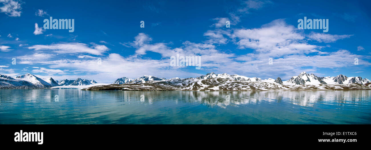 Raudfjord, arcipelago delle Svalbard, artico norvegese Foto Stock