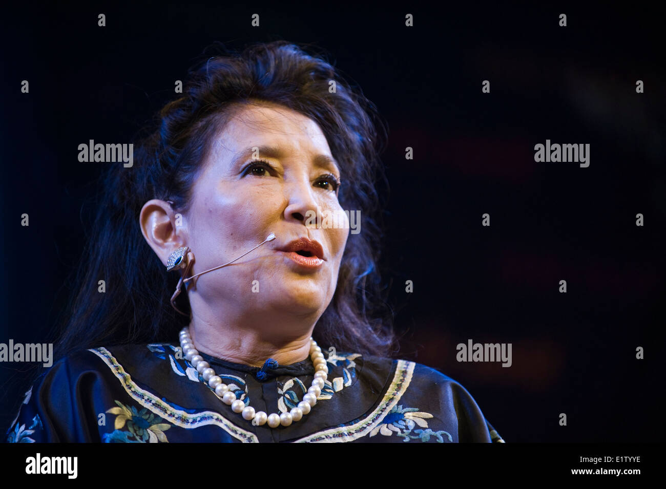 Jung Chang autore parlando i cinesi Empress Dowager Cixi a Hay Festival 2014 ©Jeff Morgan Foto Stock