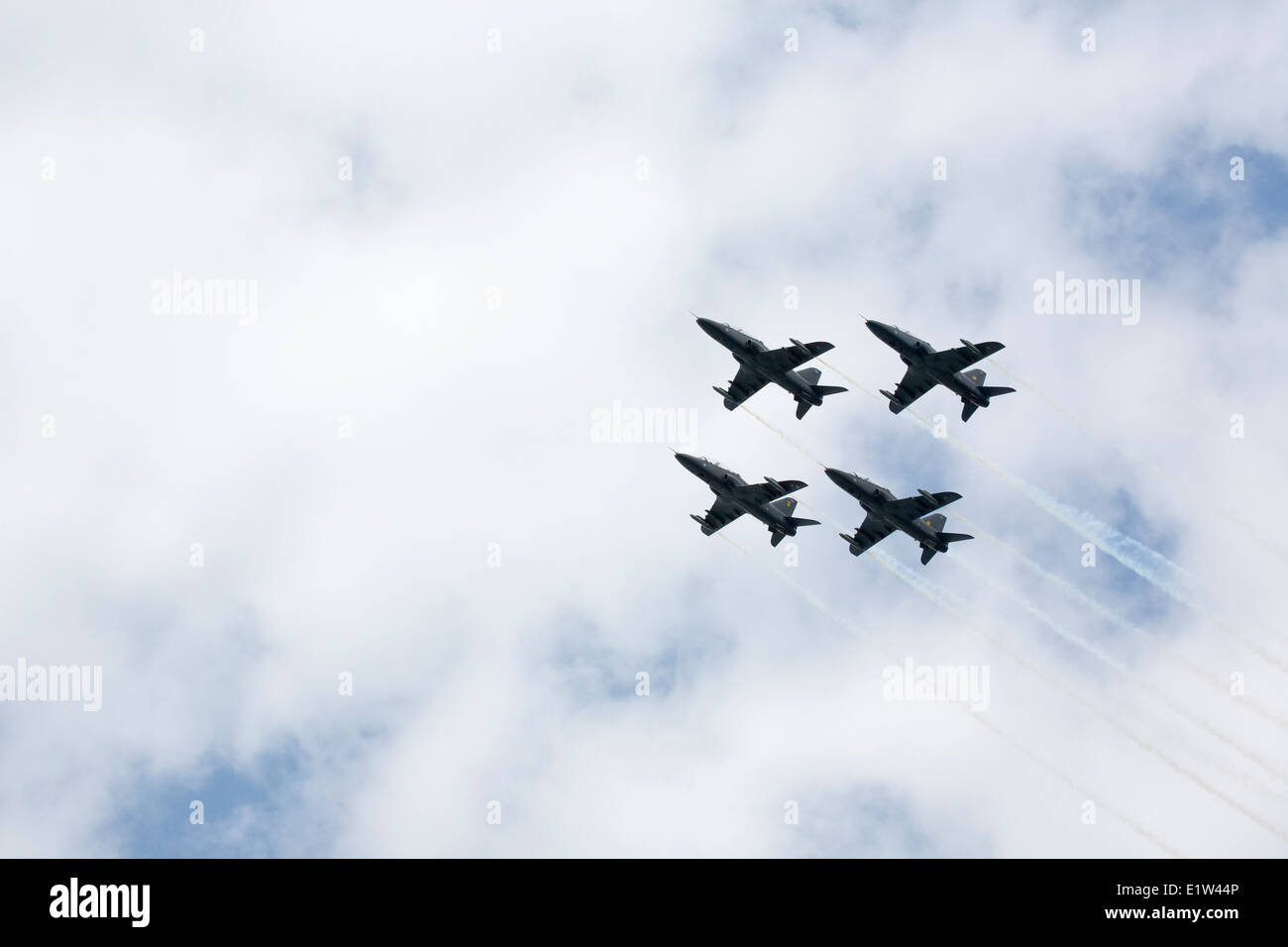 Il finlandese della Air Force aerobatic team i falchi di mezzanotte Foto Stock