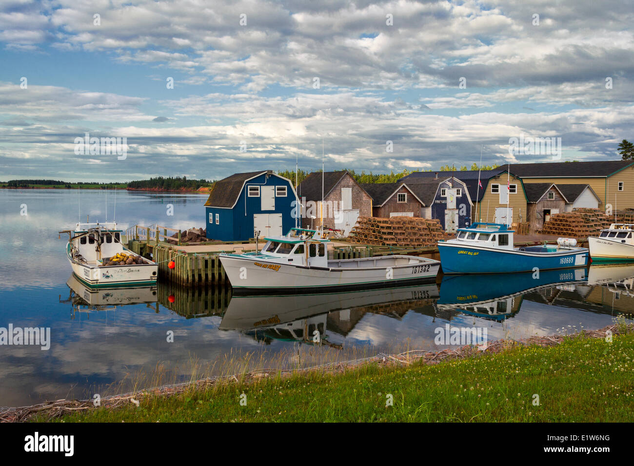 New London wharf, Prince Edward Island, Canada Foto Stock