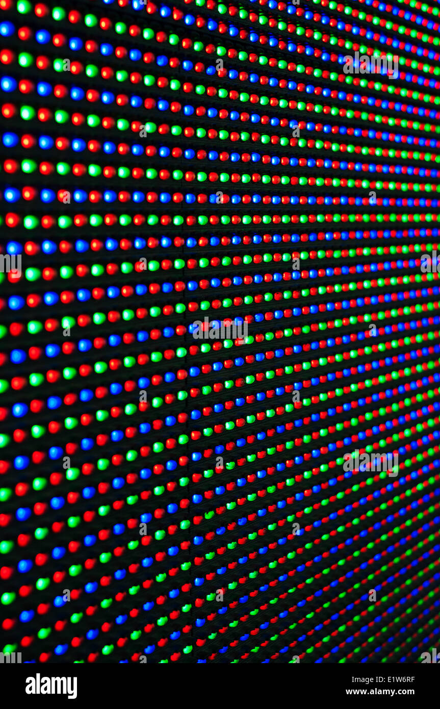 Il display a LED vicino, tecnologia moderna abstract Foto Stock