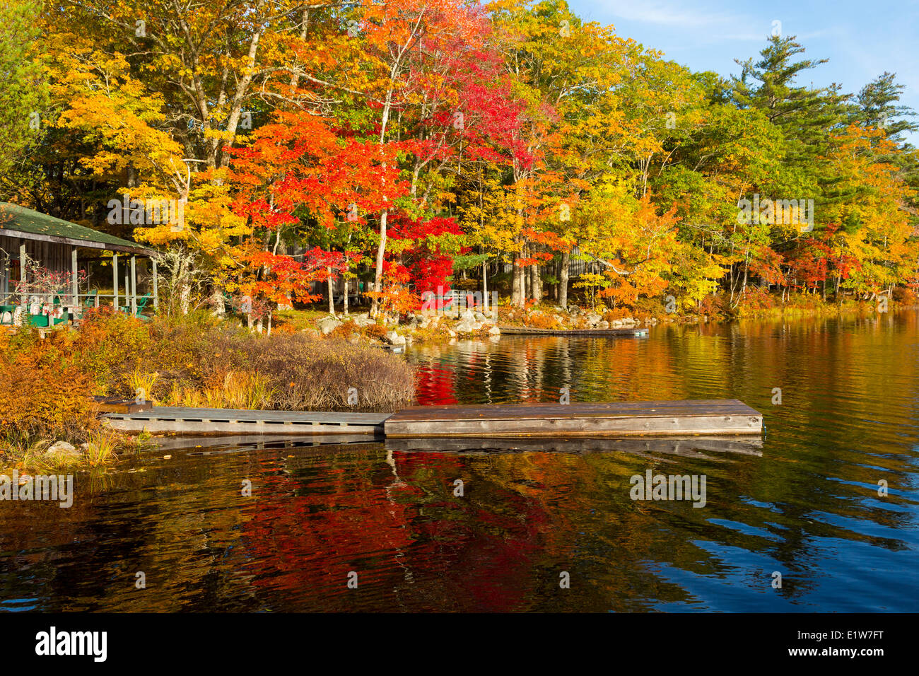 Geier Lago, South Milford, Annapolis County, Nova Scotia, Canada Foto Stock