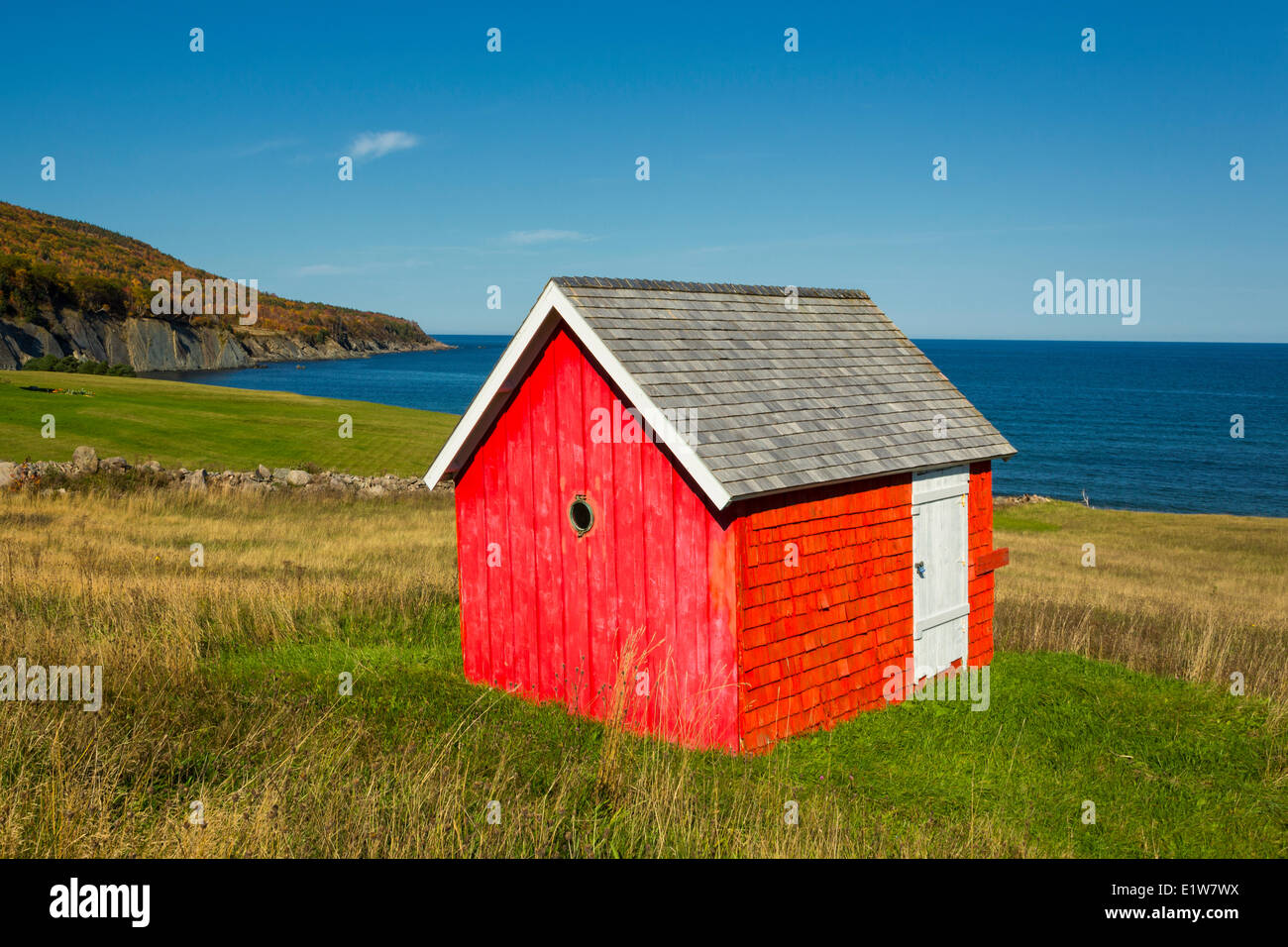 Costa, Capstick, Cape Breton Highlands, Nova Scotia, Canada Foto Stock