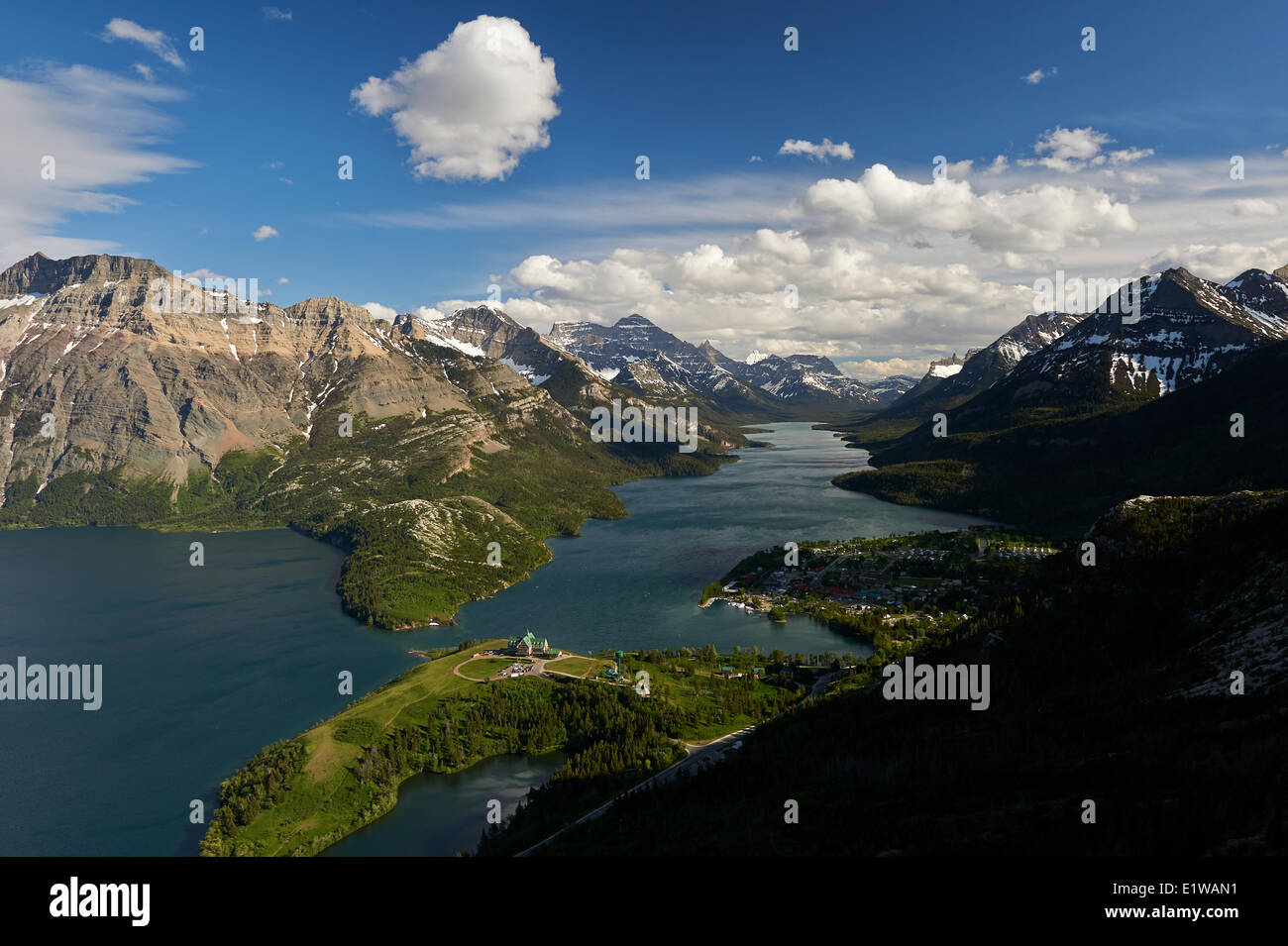 Parco Nazionale dei laghi di Waterton, Prince of Wales Hotel, Alberta, Canada Foto Stock