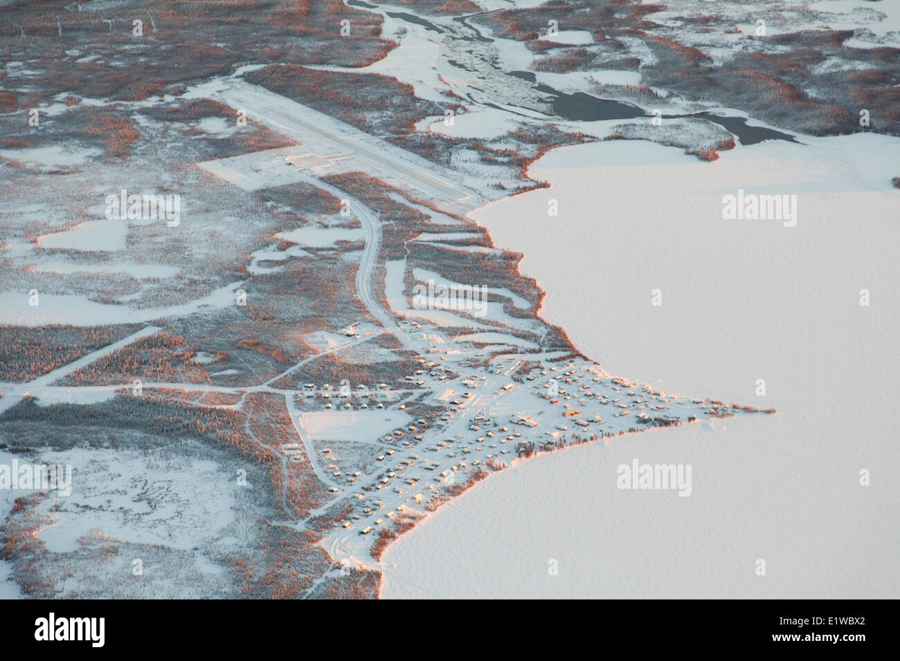 La frazione di Wha Ti in Northwest Territories, Canada. Foto Stock