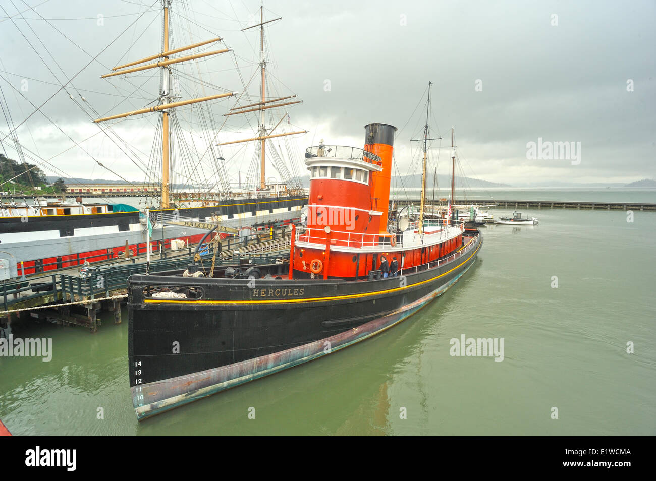 Rimorchiatore storico "Hercules", al Museo Marittimo di San Francisco, California, Stati Uniti d'America Foto Stock