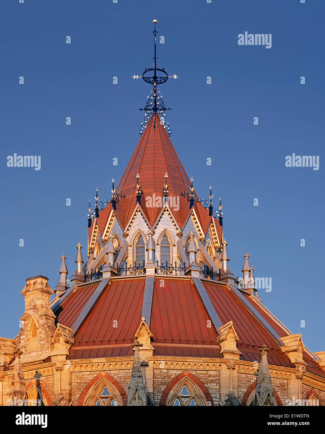 La biblioteca del parlamento, gli edifici del Parlamento europeo, Ottawa, Ontario, Canada Foto Stock