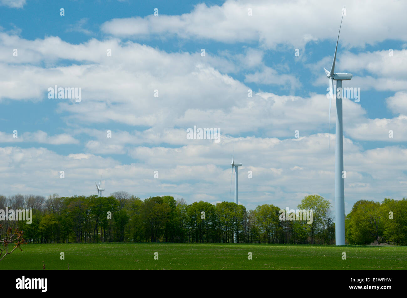 Le turbine eoliche in Haldimand County, Ontario Foto Stock
