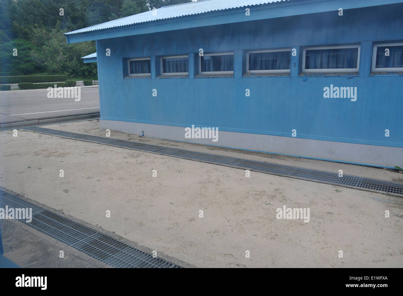 JSA Joint Security Area DMZ, Demilitarized Zone, la Corea del Sud. Foto Stock