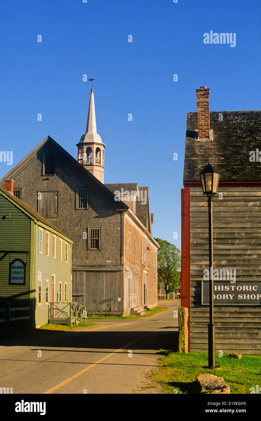 Dock Street, Shelburne, Nova Scotia, Canada Foto Stock