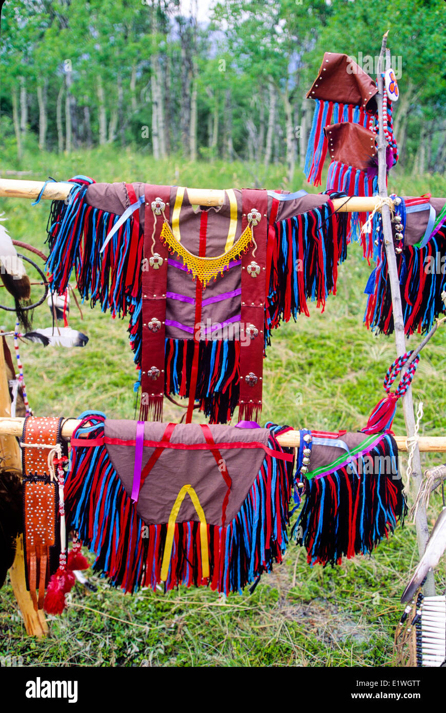Abito nativo, nativo Pow Wow, Thunder Bay, Ontario, Canada Foto Stock