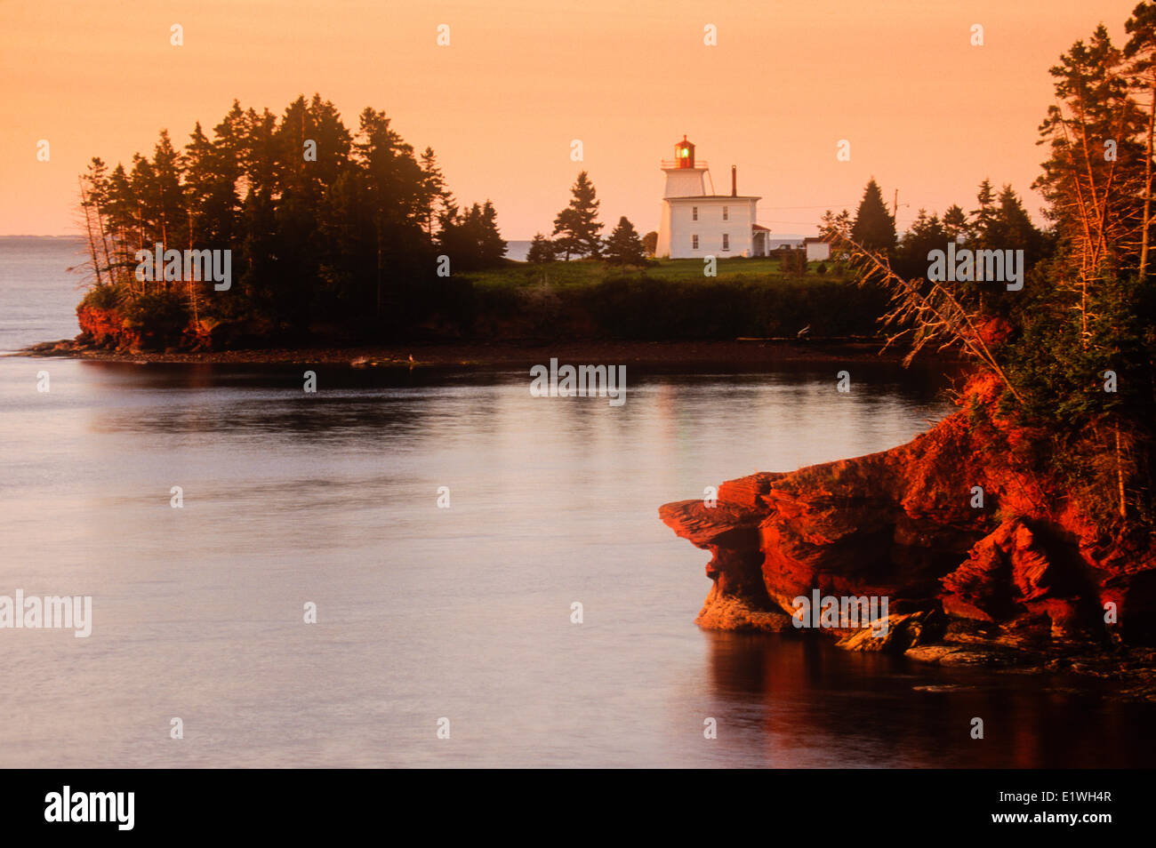 Fortino Luce, Fort Amherest, Rocky Point, Prince Edward Island, Canada Foto Stock