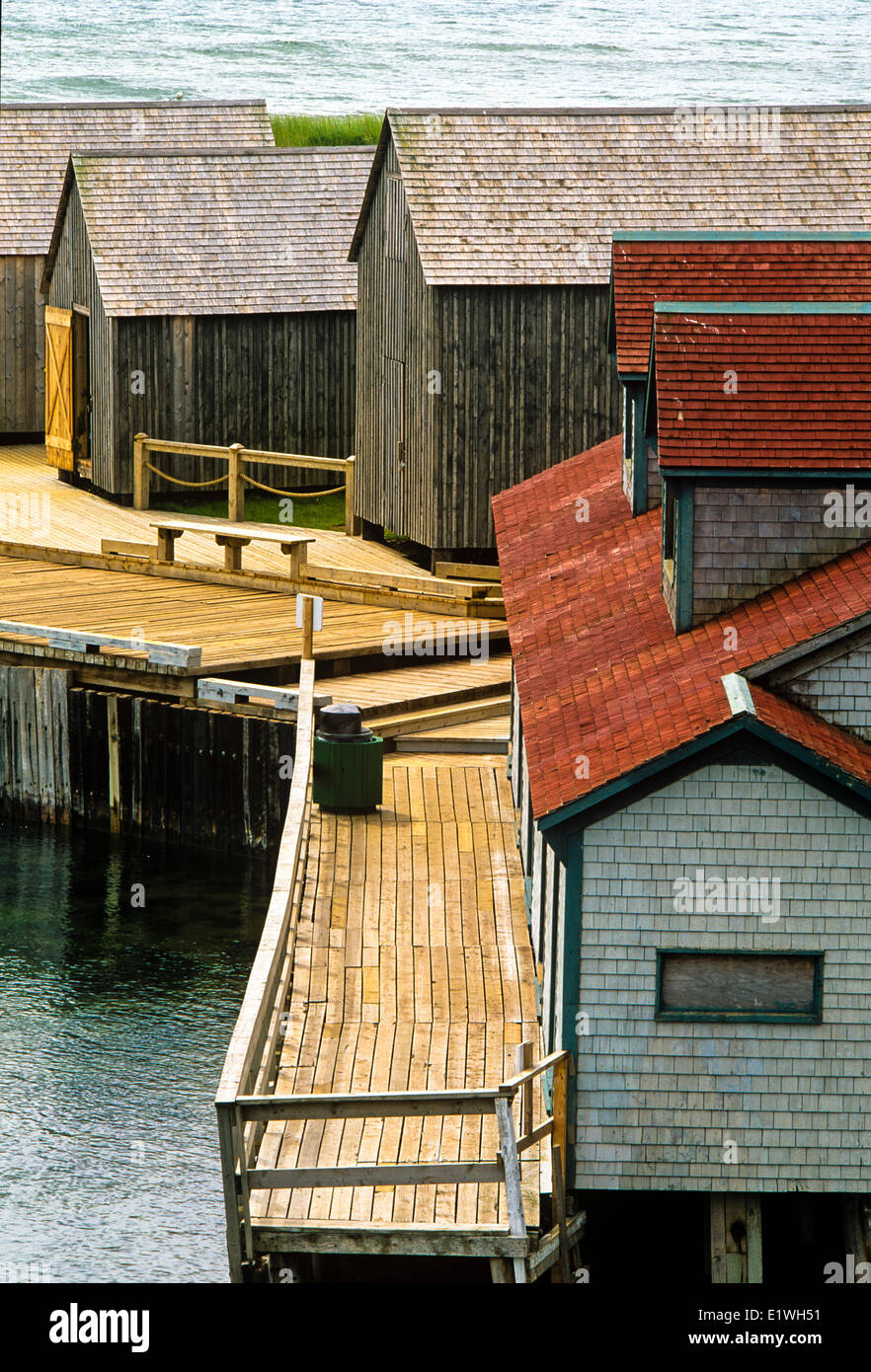 Fasi di pesca, bacino testa museo della pesca, Prince Edward Island, Canada Foto Stock