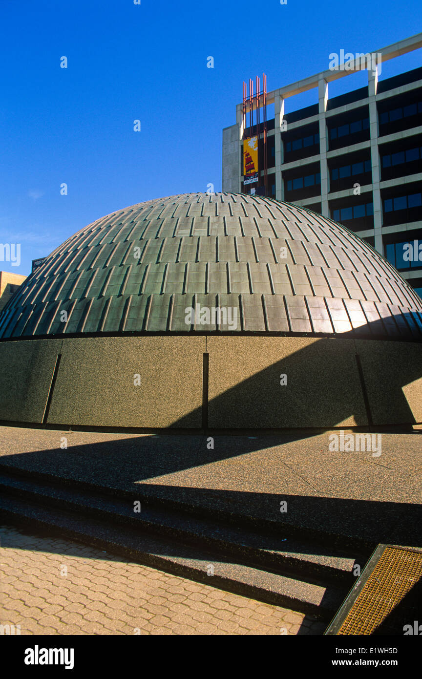 Planetarium, Centennial Center, Winnipeg, Manitoba, Canada Foto Stock