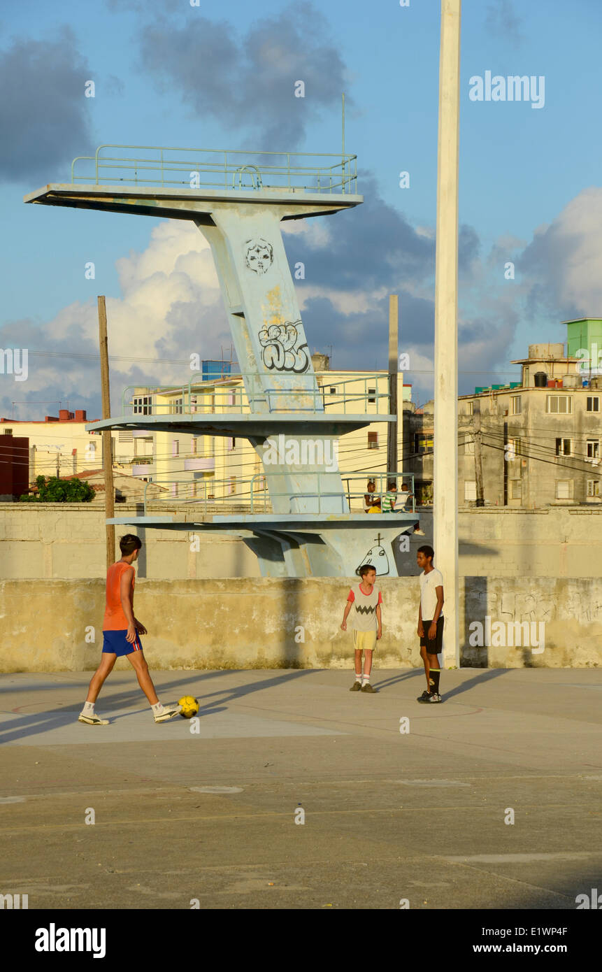 Josi Marti per bambini area sportiva, in Vededo, Havana, Cuba Foto Stock