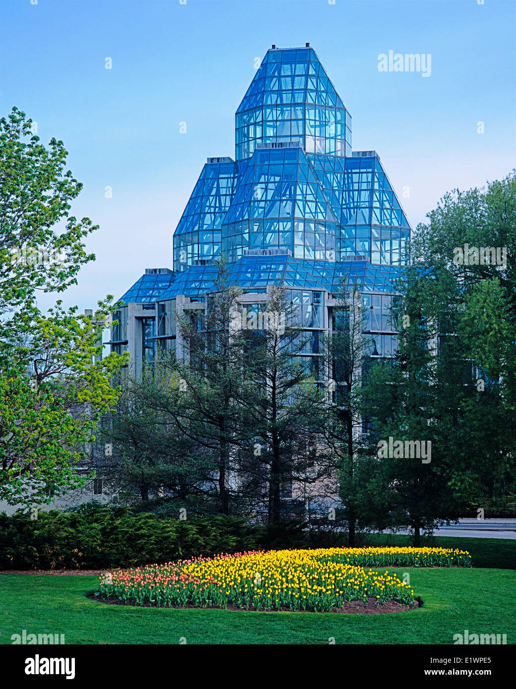 Galleria Nazionale del Canada dai principali'S HILL PARK, Ottawa, Ontario, Canada Foto Stock