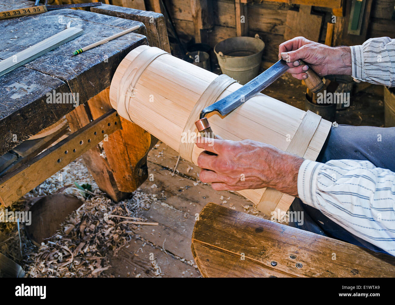 Ross museo agricolo rappresenta un tipico del XIX secolo di lavoro fattoria di famiglia in Nova Scotia, Canada. Nessun modello di release. Foto Stock