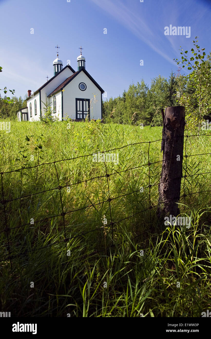 Ucraino chiesa ortodossa ucraina a Heritage Village, Alberta, Canada. Foto Stock