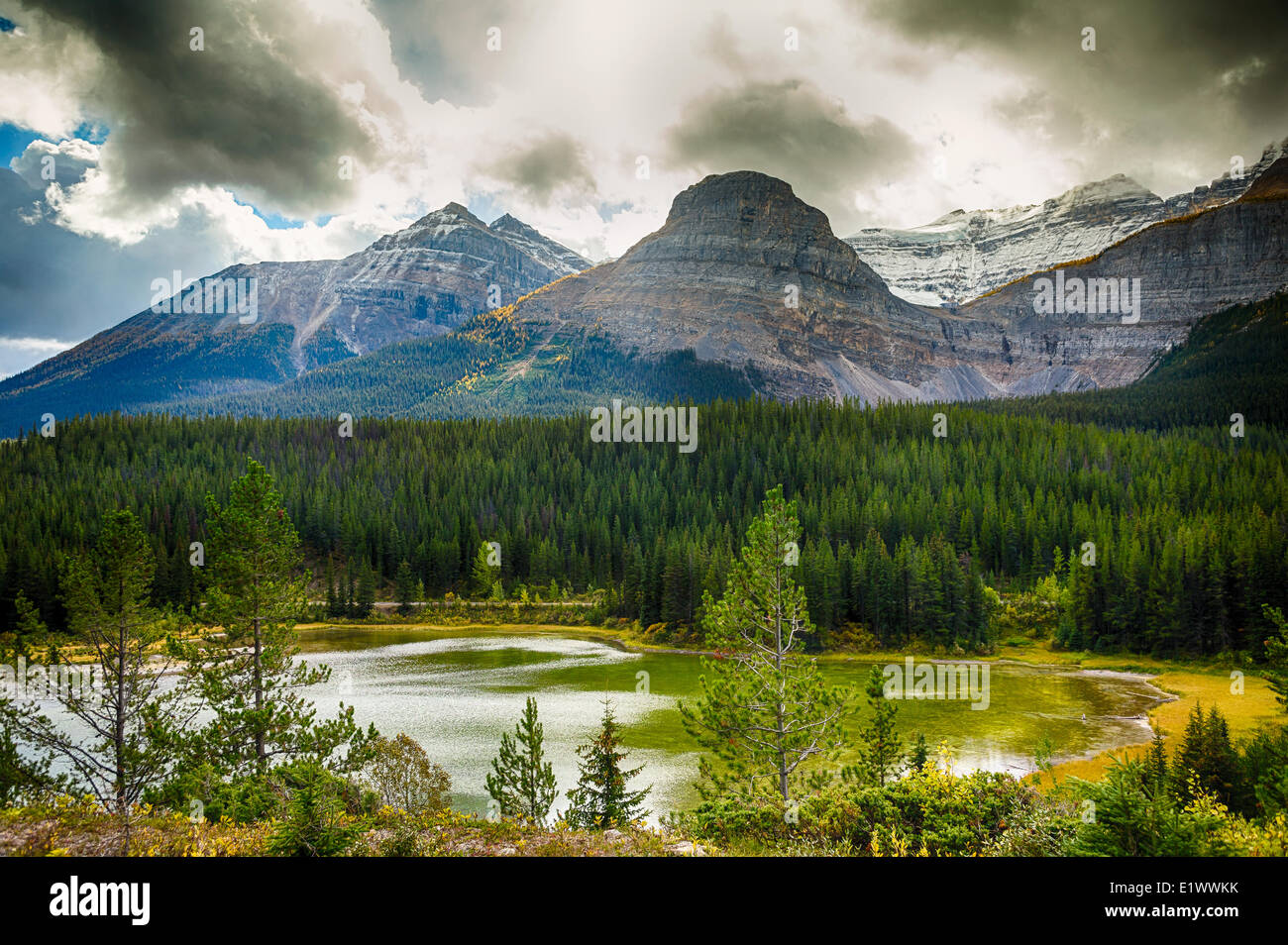 Picco Narao, Parco Nazionale di Yoho, British Columbia, Canada Foto Stock