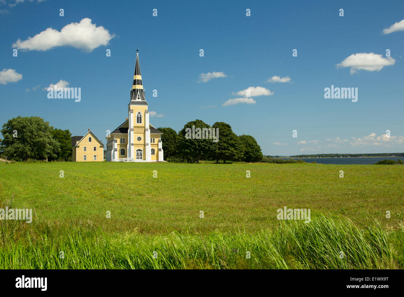 San Patrizio chiesa cattolica romana, gran fiume, Prince Edward Island, Canada Foto Stock