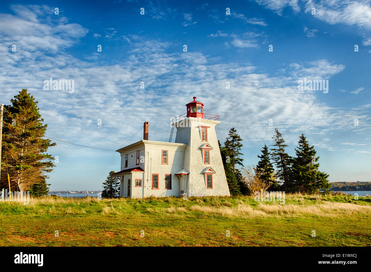 Fortino faro, Amherst punto, Prince Edward Island, Canada Foto Stock