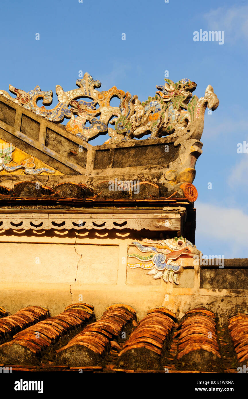 Per Triu Mieu Temple, Città Imperiale, tonalità, Vietnam Foto Stock