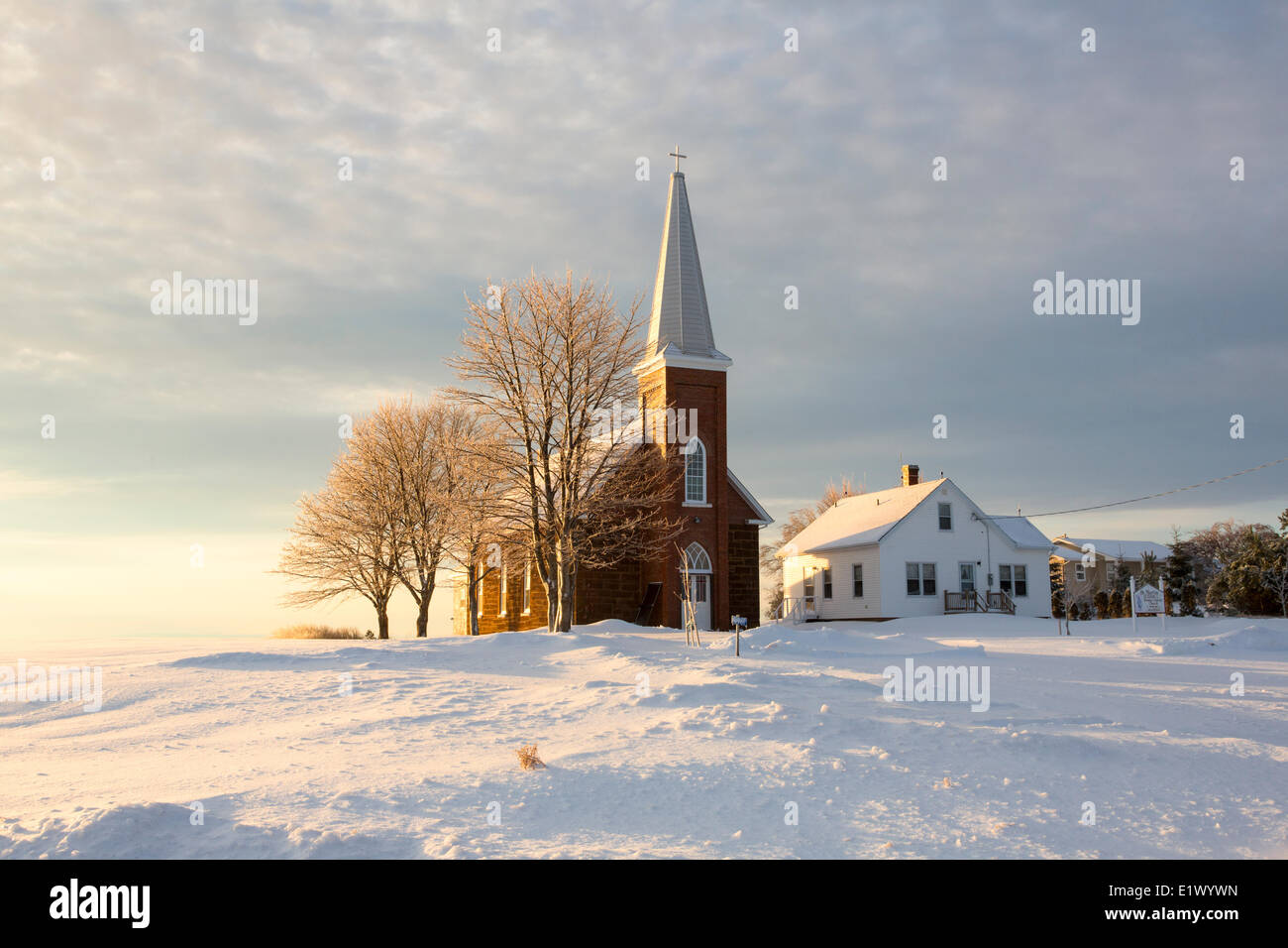 San Martino la chiesa cattolica, Cumberland, Prince Edward Island, Canada Foto Stock