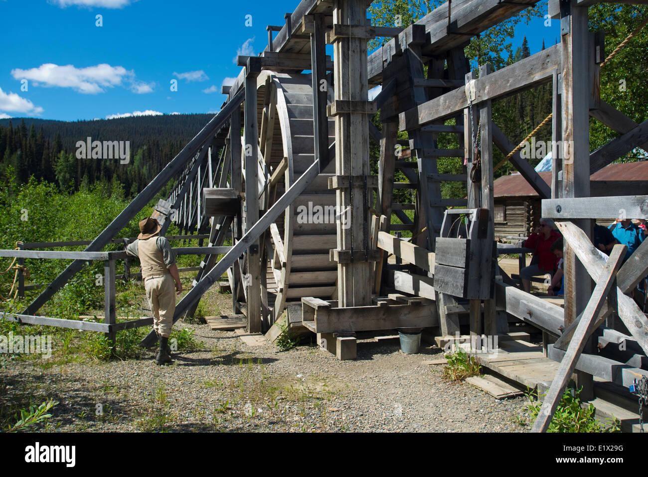 La storica Gold Rush città di Barkerville. Regione Cariboo, British Columbia. Canada Foto Stock