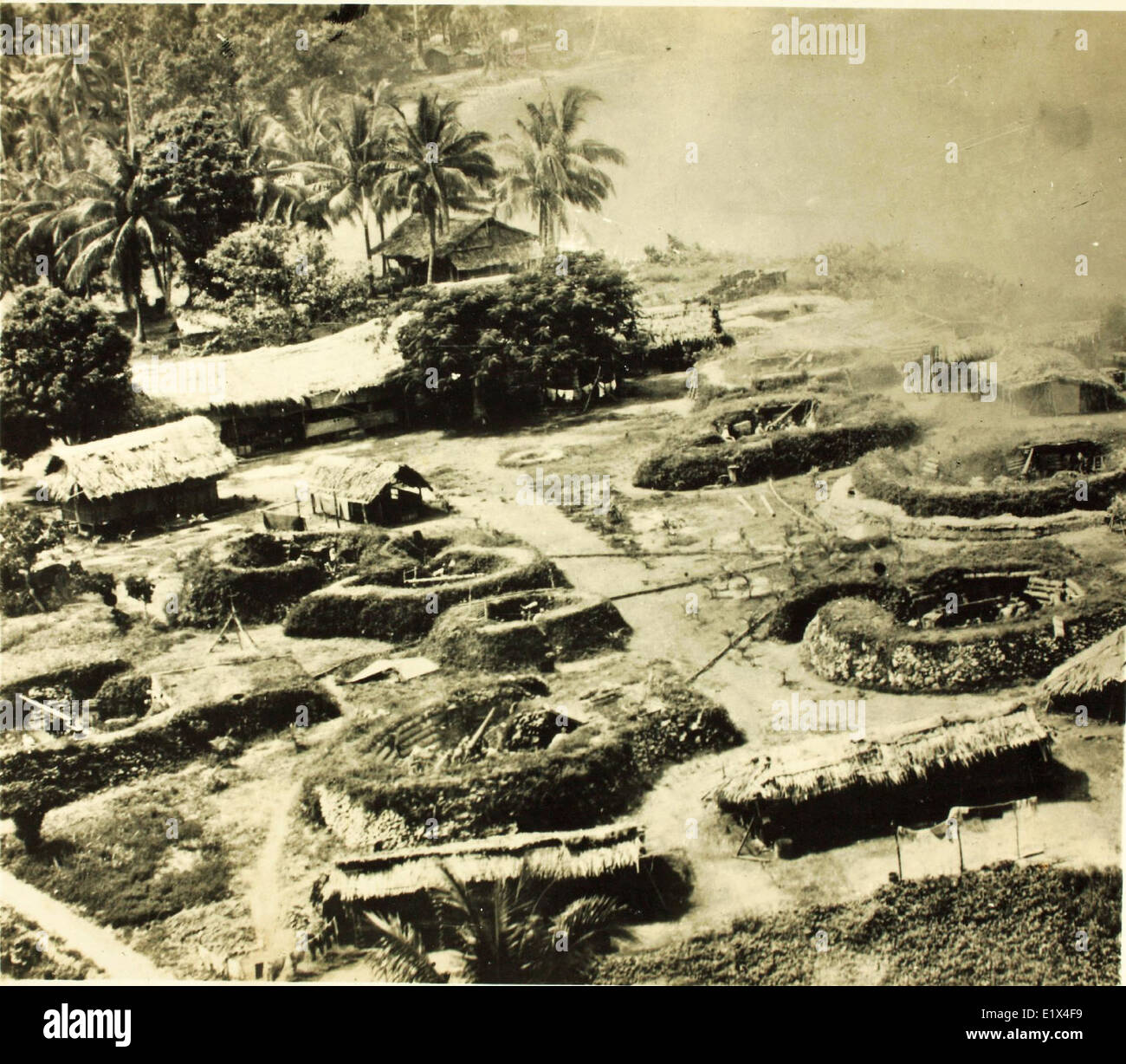 Le 5th Air Force Target Areas (1939-1945) furono siti chiave durante il teatro del Pacifico della seconda guerra mondiale. Le aree erano mirate a missioni di bombardamento strategico finalizzate a paralizzare le capacità e le infrastrutture militari del Giappone. Foto Stock