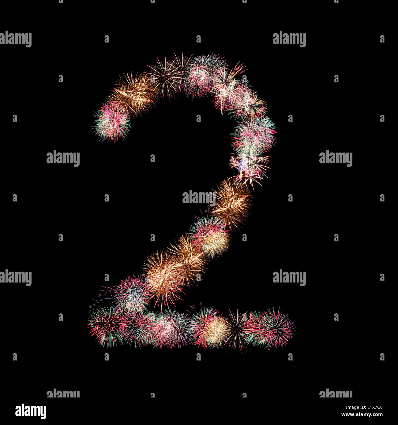 Fuochi d'artificio o petardo di disposizione di essere in numero di due. Foto Stock
