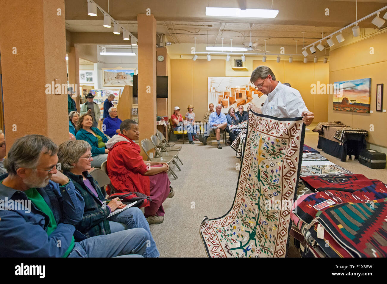 Navajo Rug Auction Foto Stock
