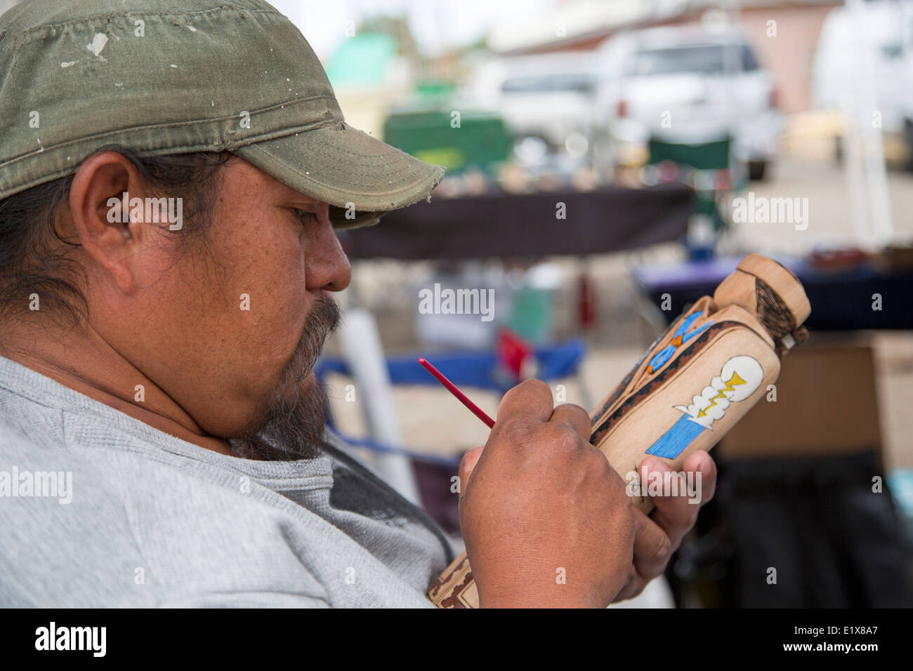 Artista del Navajo Foto Stock