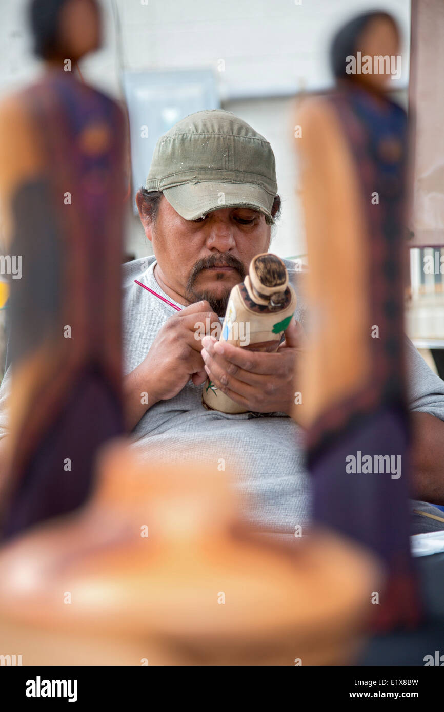 Artista del Navajo Foto Stock