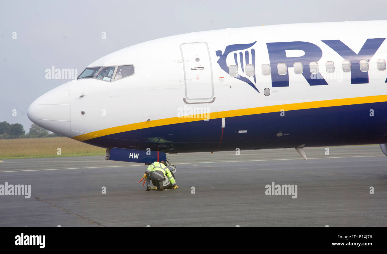 Ryanair compagnia aerea di bilancio Foto Stock