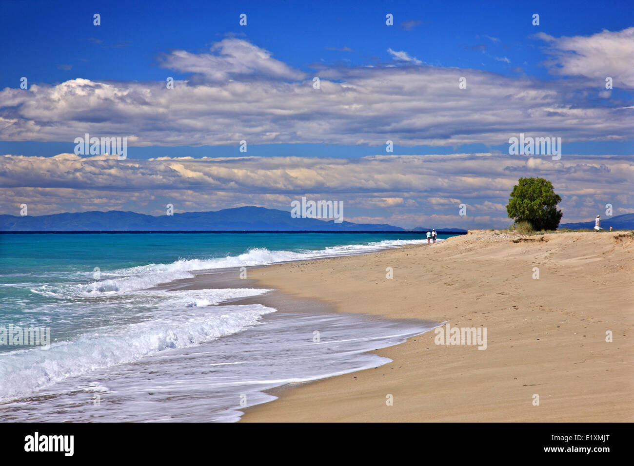 Poseidi beach, penisola Kassandra di Halkidiki, ("Calcidica'), Macedonia, Grecia Foto Stock