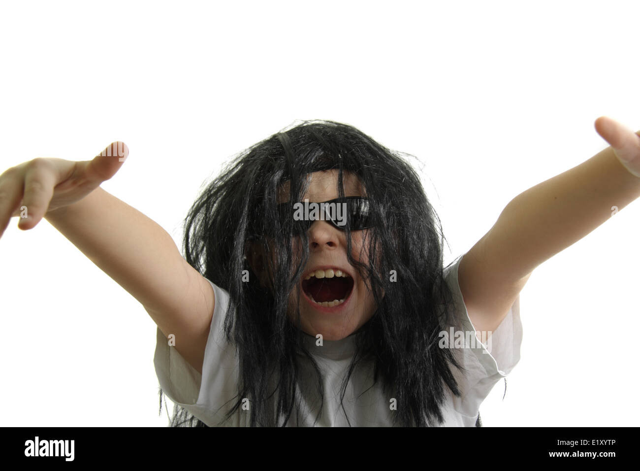 Hard rock singer Foto Stock