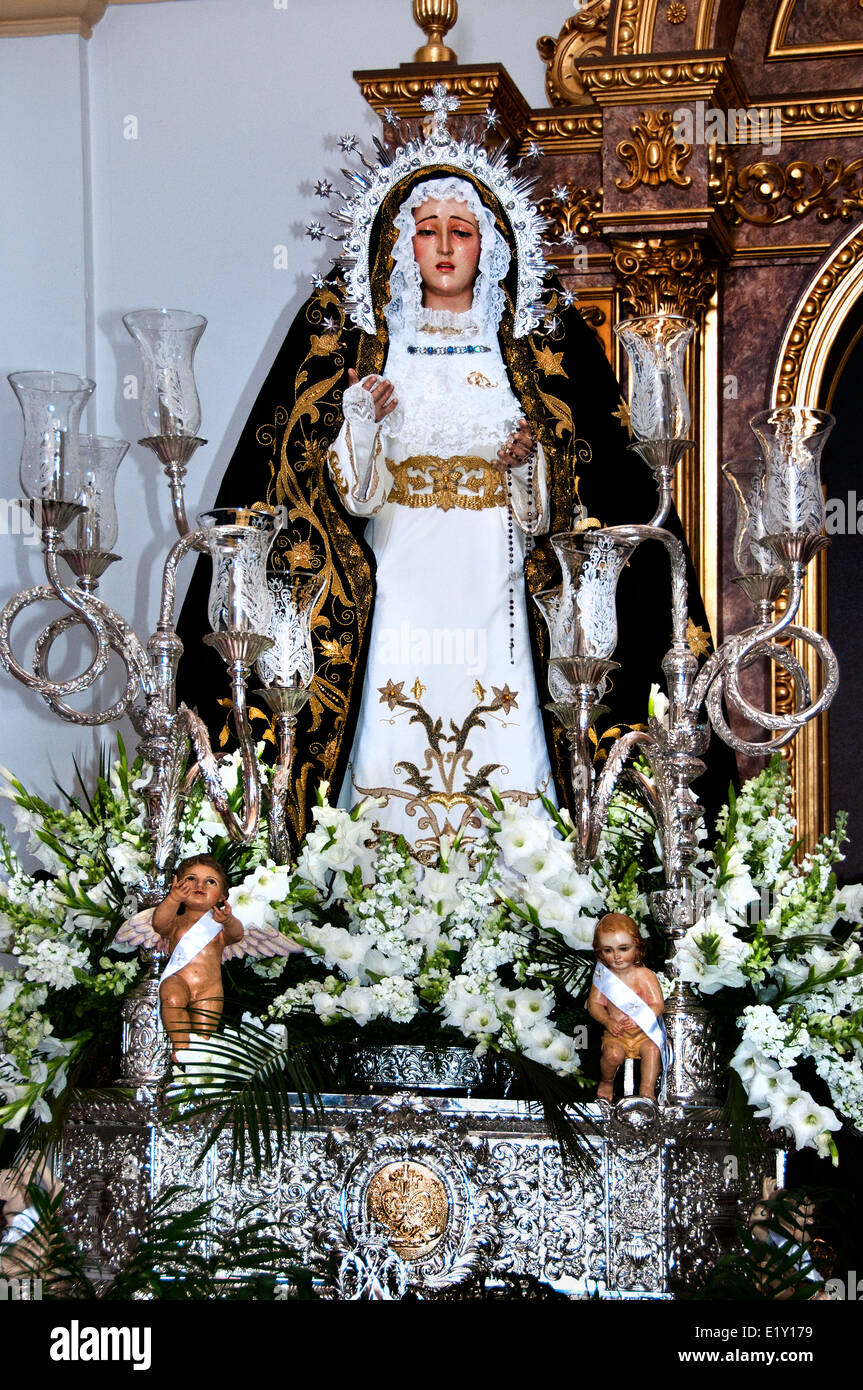 Malaga Spagna ( Semana Santa Settimana Santa Pasqua ) Processione Spagna - Spagnolo Foto Stock