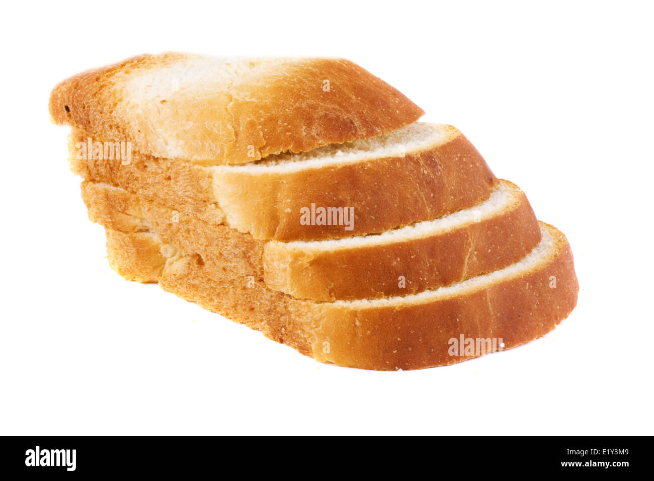 Pane isolato su bianco Foto Stock