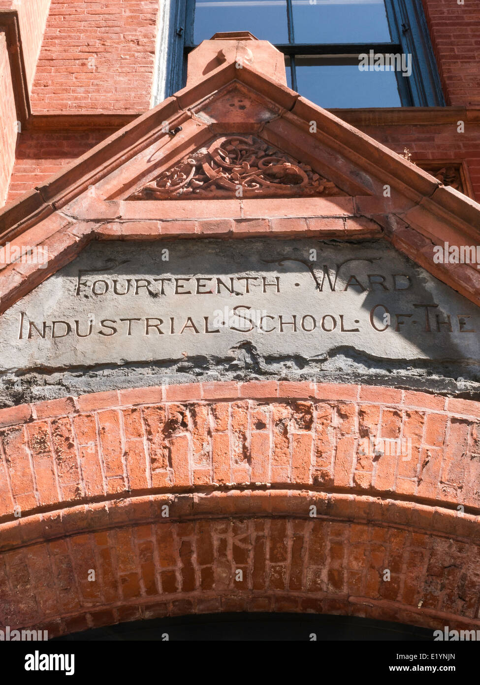 Quattordicesima Ward scuola industriale dei bambini società aiuti, NYC, STATI UNITI D'AMERICA Foto Stock