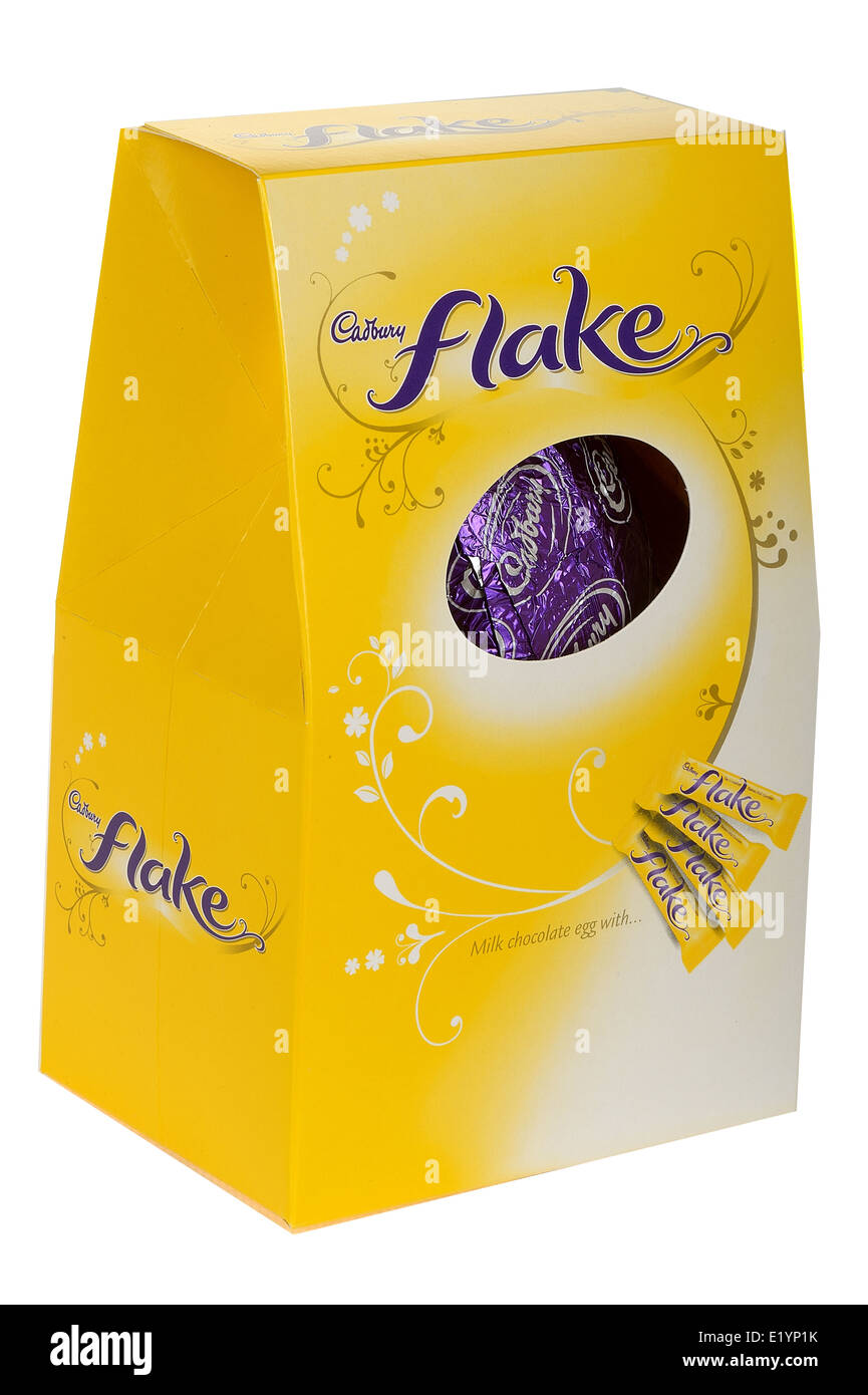 Cadbury scaglie di cioccolato uovo di pasqua Foto Stock