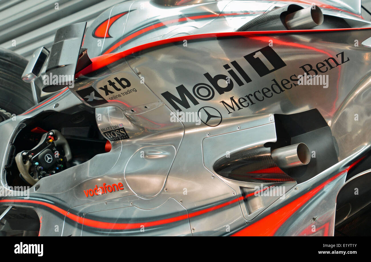 Mercedes Formula One racing car Foto Stock